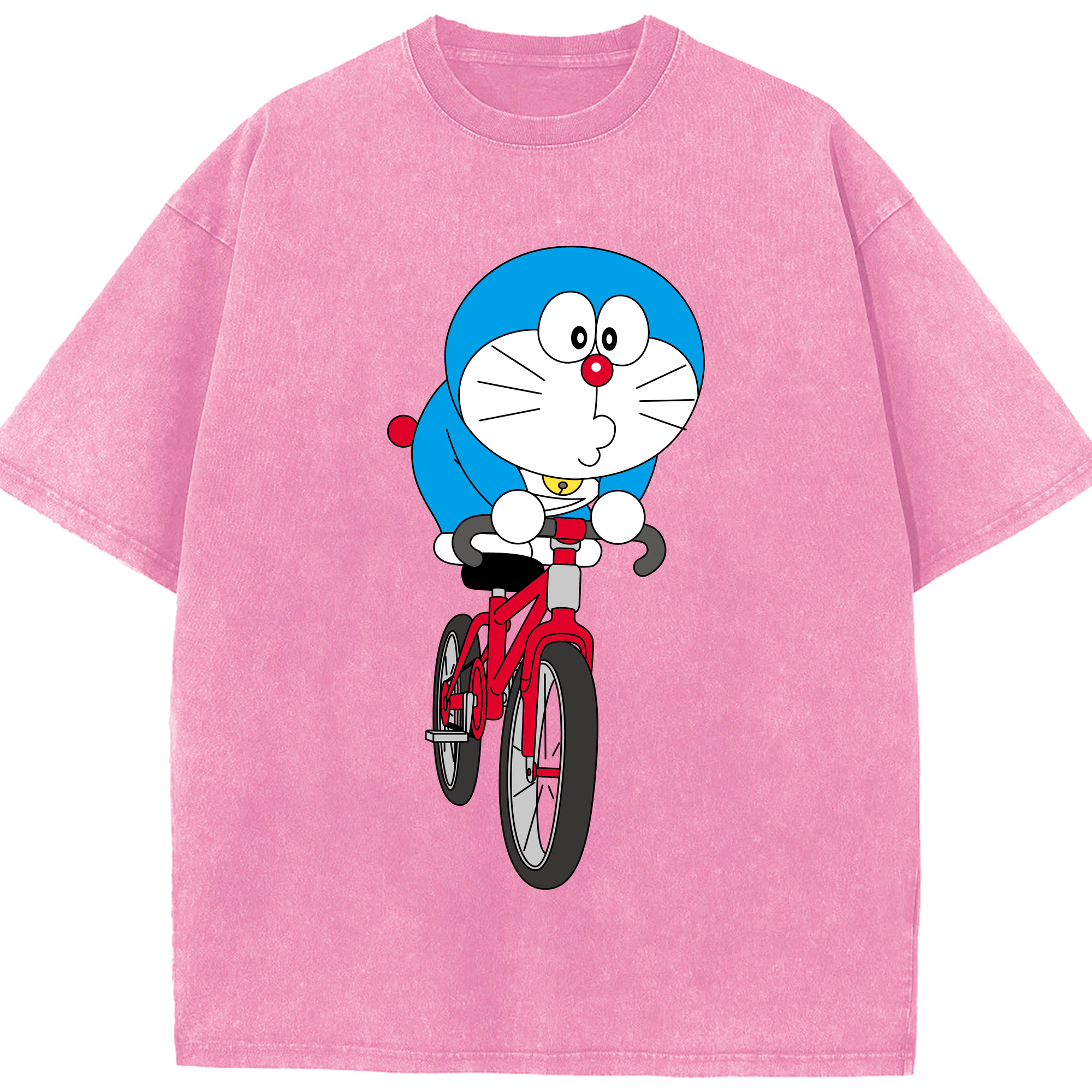 （画像用） ドラえもん Doraemon 綿100% ヴィンテージ風 半袖Tシャツ（フロントプリント）